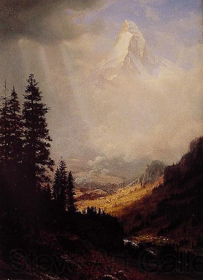 Albert Bierstadt The_Matterhorn Spain oil painting art